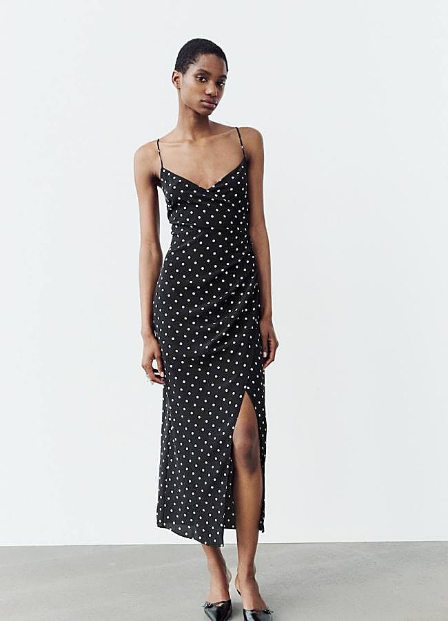 Imagen - Vestido midi con estampado de lunares