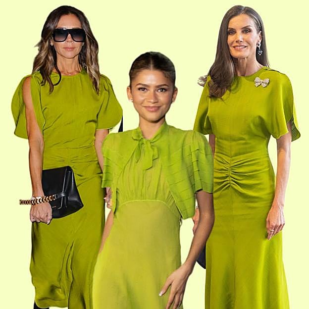 El vestido verde que une a la reina Letizia y a Zendaya | Mujerhoy El vestido verde que une a la reina Letizia y a Zendaya | Mujerhoy