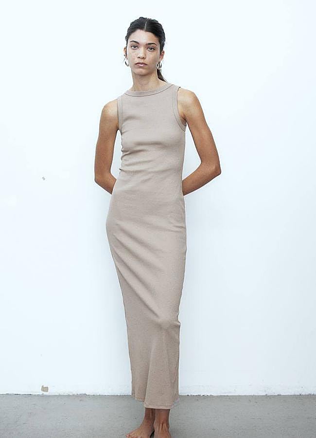 Imagen - Vestido de punto midi con manga sisa