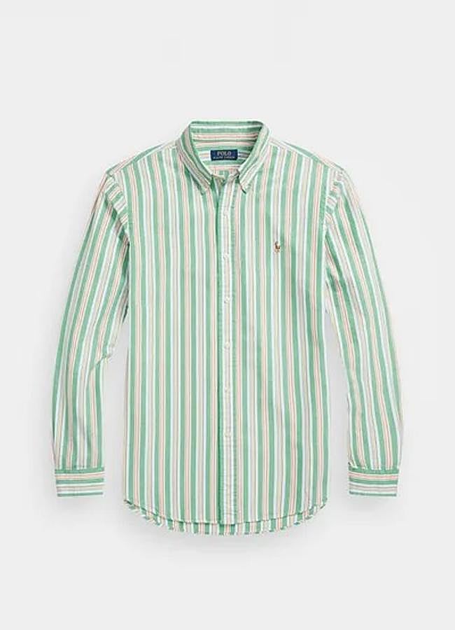 Imagen - Camisa verde de rayas de Polo Ralph Lauren, 150 euros.