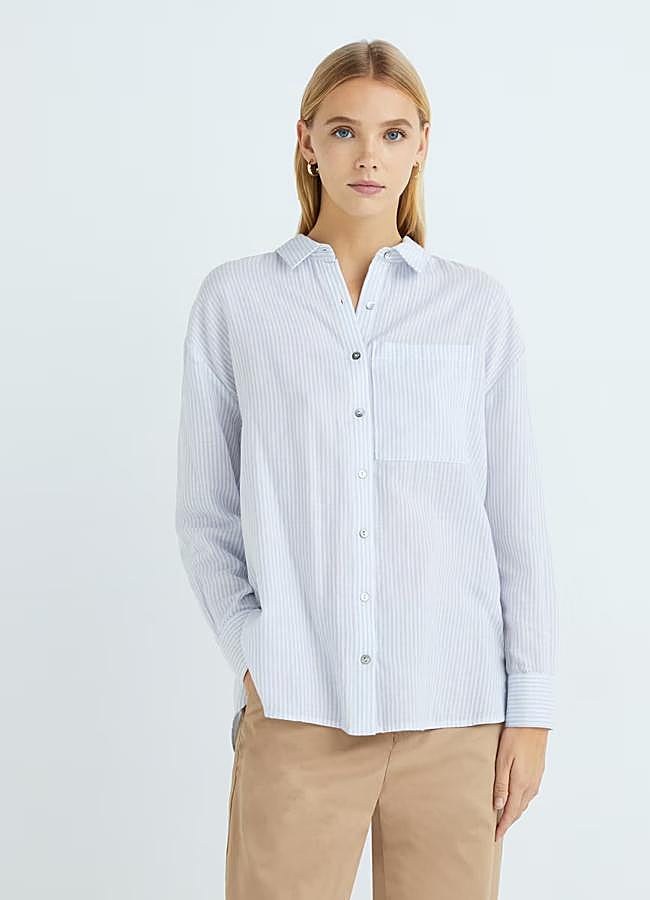 Imagen - Camisa con estampado de rayas de Hipercor.