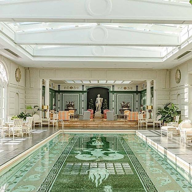 Una de las estancias del palacete de la calle Serrano, 128. 