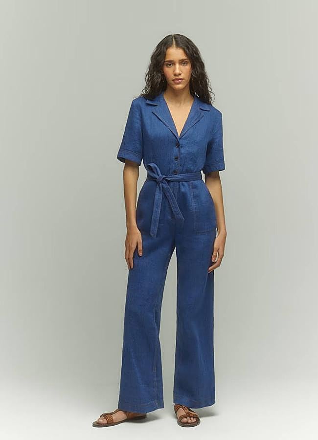 Imagen - Mono largo en tejido denim