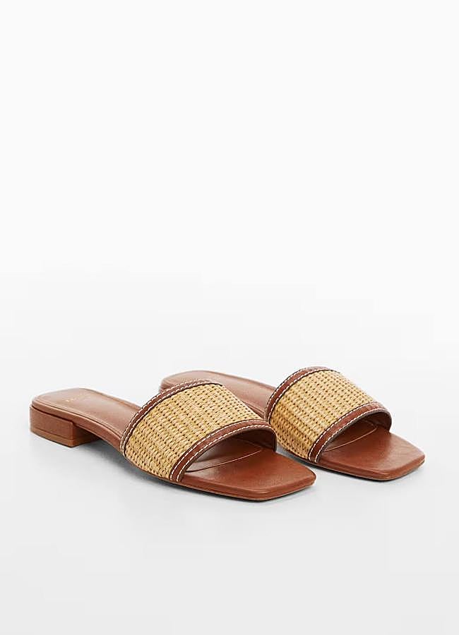 Imagen - Sandalias planas en tejido de rafia