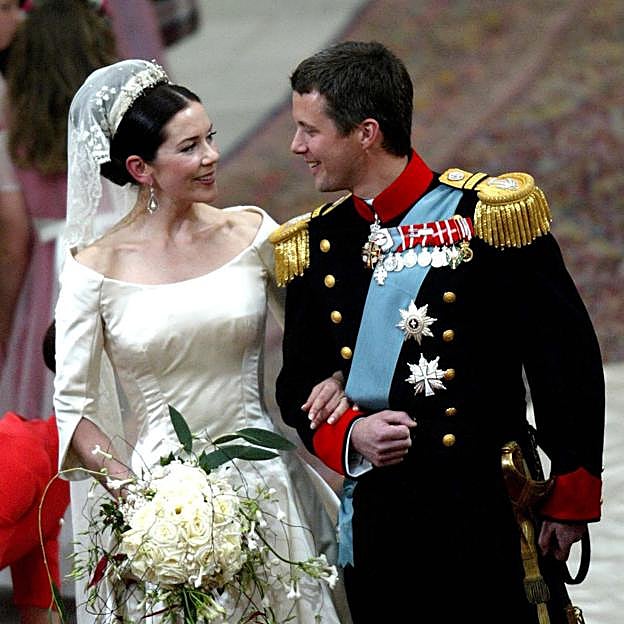 Mary Donaldson el día de su boda con Federico de Dinamarca hace 20 años. 