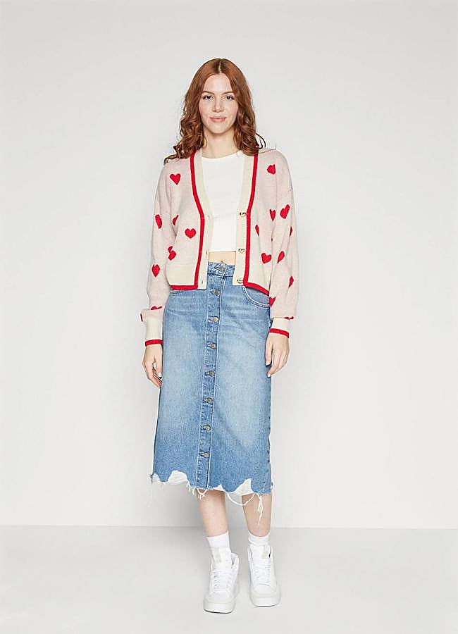 Imagen - Cárdigan estampado de corazones