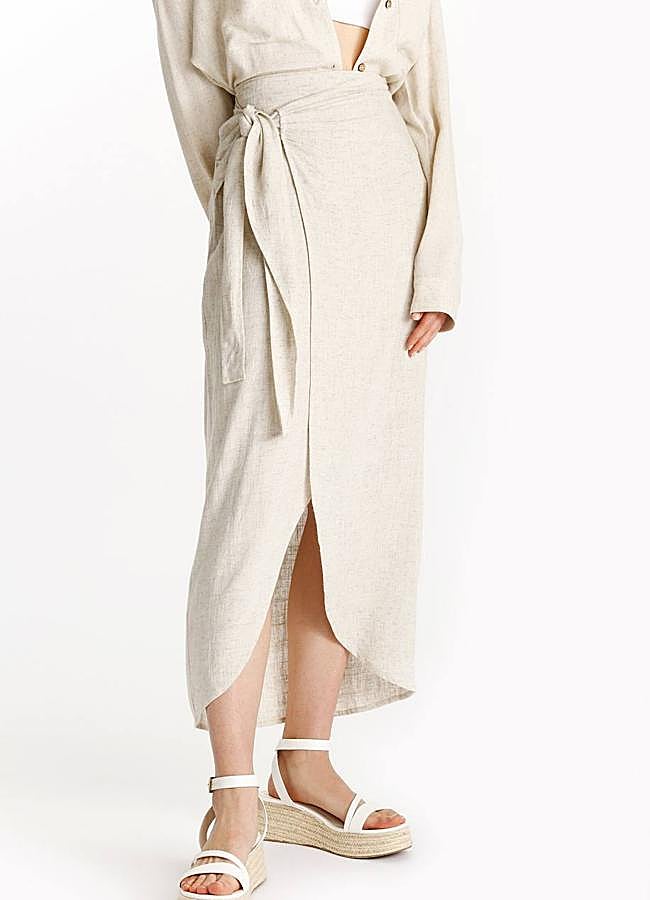 Imagen - Falda pareo en tejido rústico