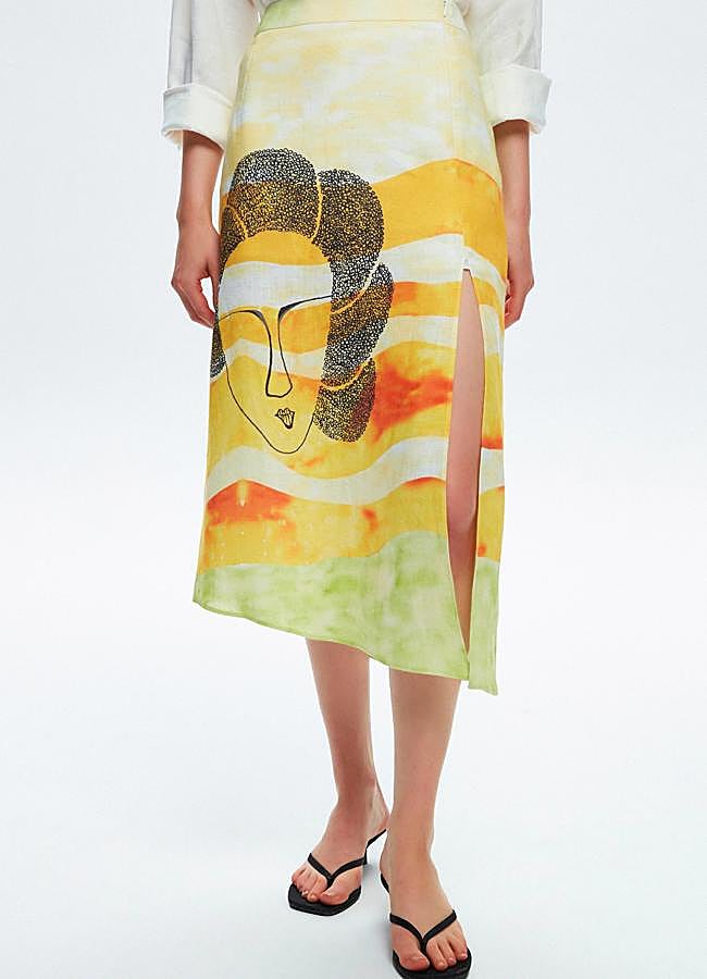 Imagen - Falda estampada de adL, 49,99 euros.