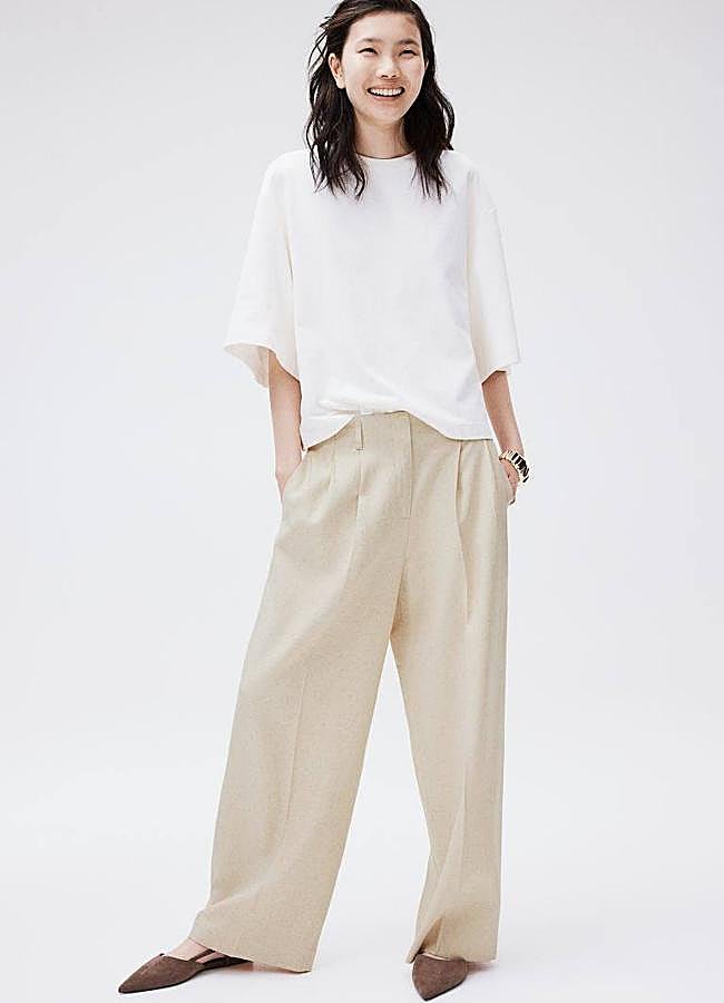 Imagen - Pantalón de vestir ancho en tejido de lino