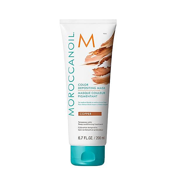 Mascarilla con pigmentos de color cobrizo de Moroccanoil. (34 euros).