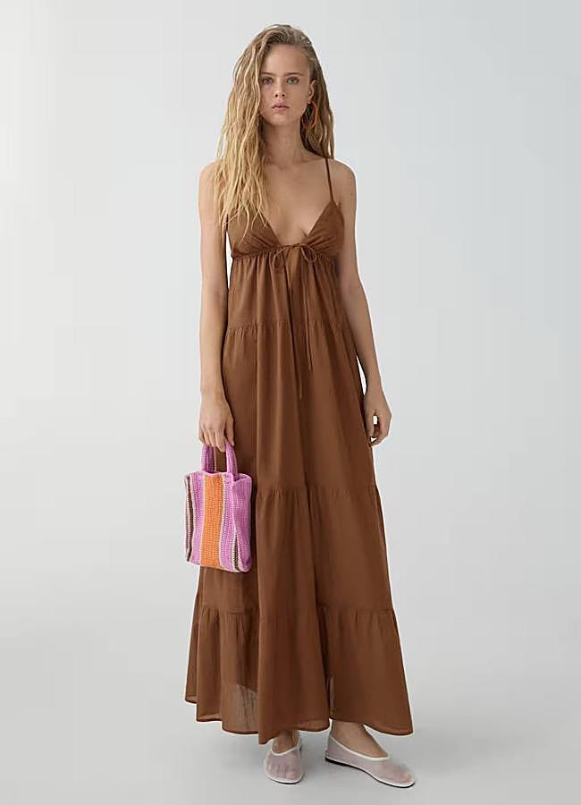 Imagen - Vestido largo y amplio con paneles