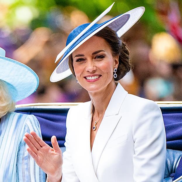 Kate Middleton durante el desfile del Trooping the Colour en 2022. 