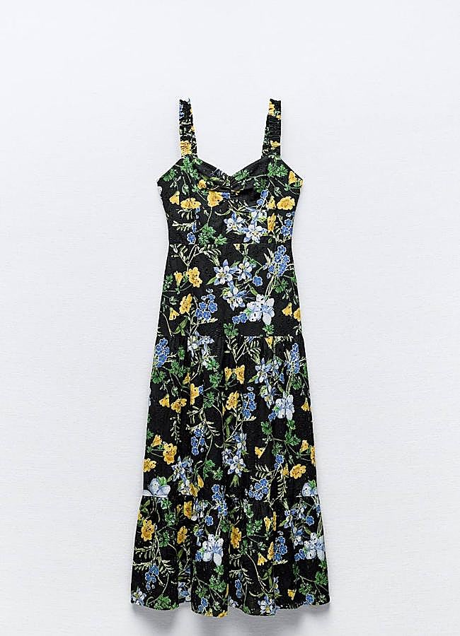 Imagen - Vestido estampado en tejido bordado