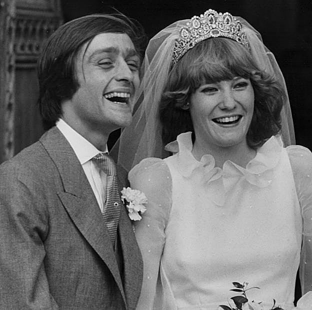 El duque de Westminster y Natalia Phillips, el día de su boda 