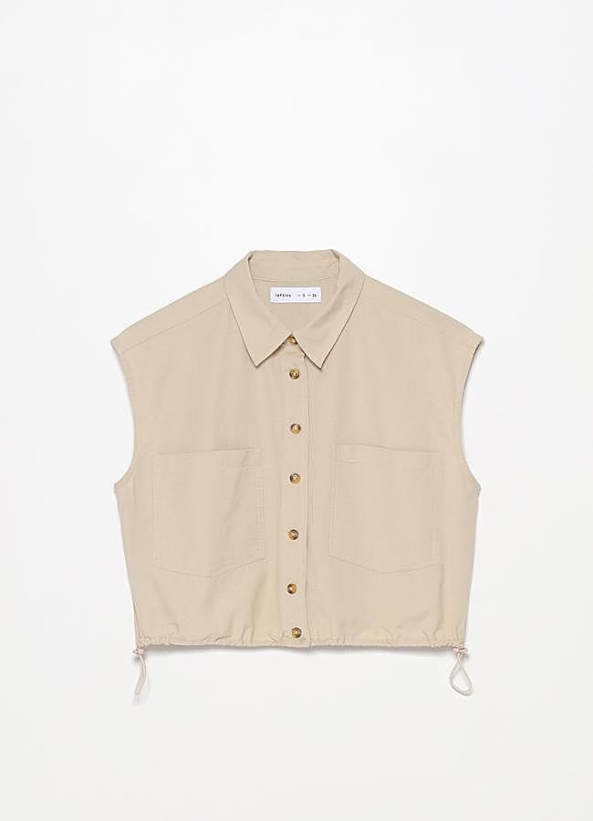 Imagen - Camisa de lino y algodón de Lefties.