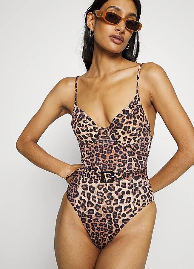 Imagen - Bañador de leopardo con cinturón