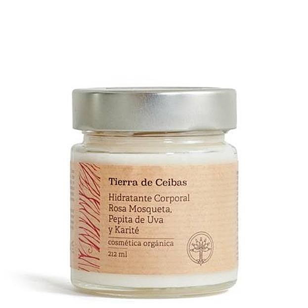 Hidratante Corporal Rosa Mosqueta, Pepita de Uva y Karité de Tierra de Ceibas. Precio: 16,50 euros