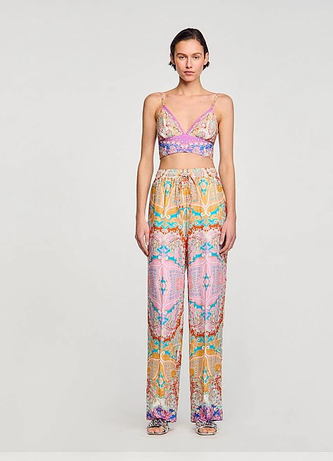 Imagen - Pantalón ancho de satén de Sandro, 195 euros..