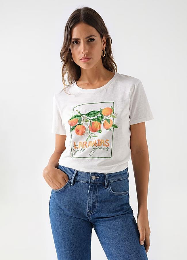 Imagen - Camiseta con naranjas de Salsa Jeans.