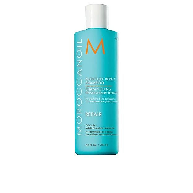 Moroccanoil Moisture Repair Shampoo.