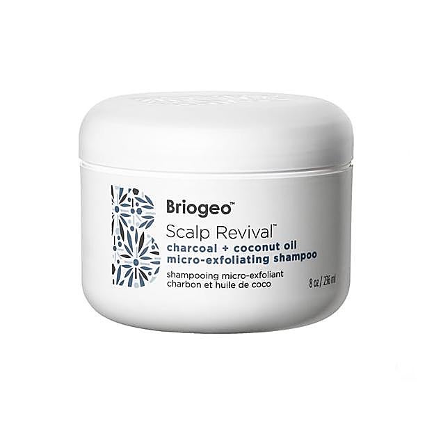 Briogeo Scalp Revival Charcoal + Coconut Oil Micro-Exfoliating Shampoo.