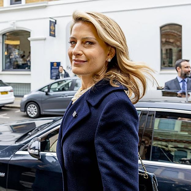 Tatiana de Grecia durante el funeral en memoria de Constantino de Grecia en Londres. 