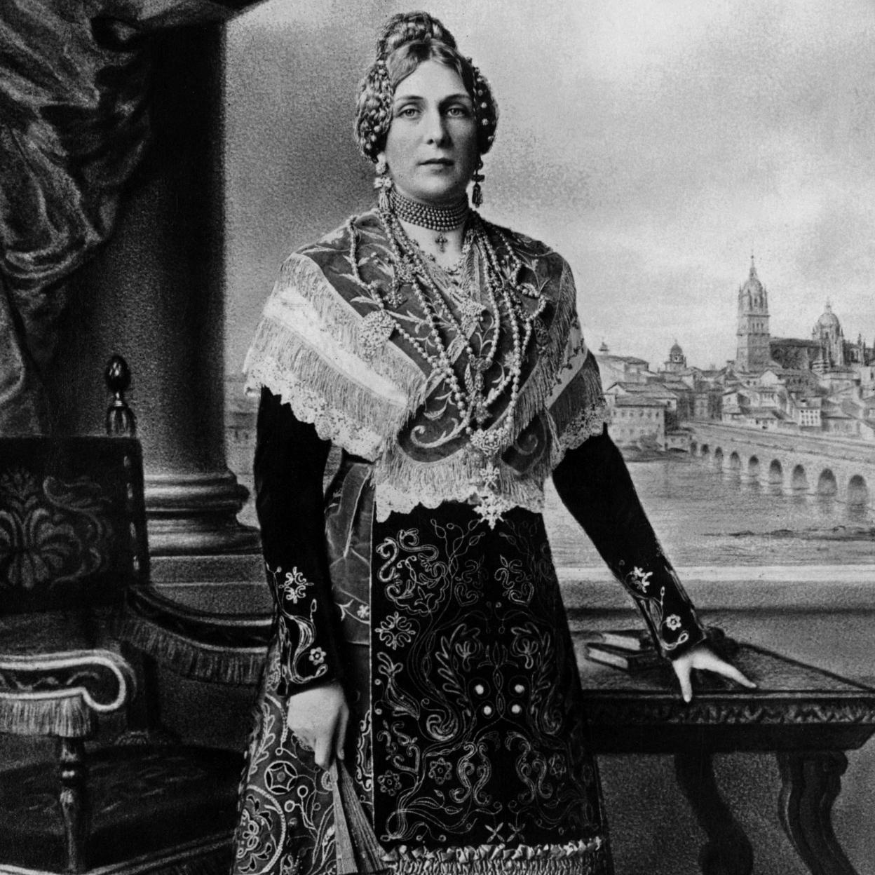 La reina Victoria Eugenia en un retrato oficial.