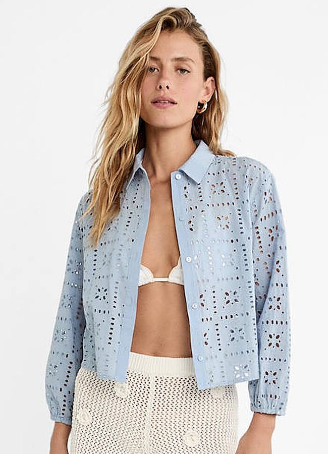 Imagen - Blusa bordada con perforados