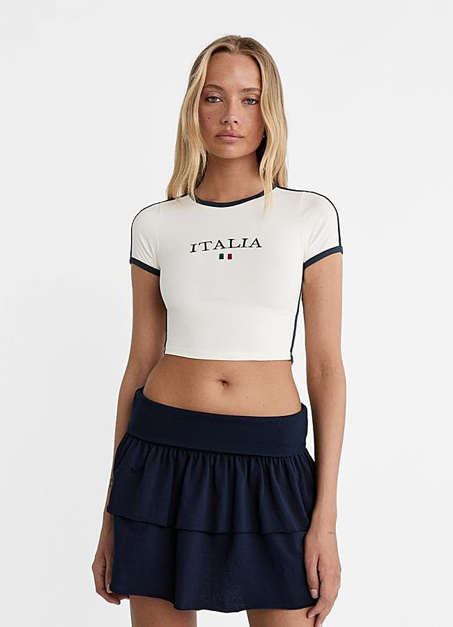 Imagen - Camiseta Italia de Stradivarius.