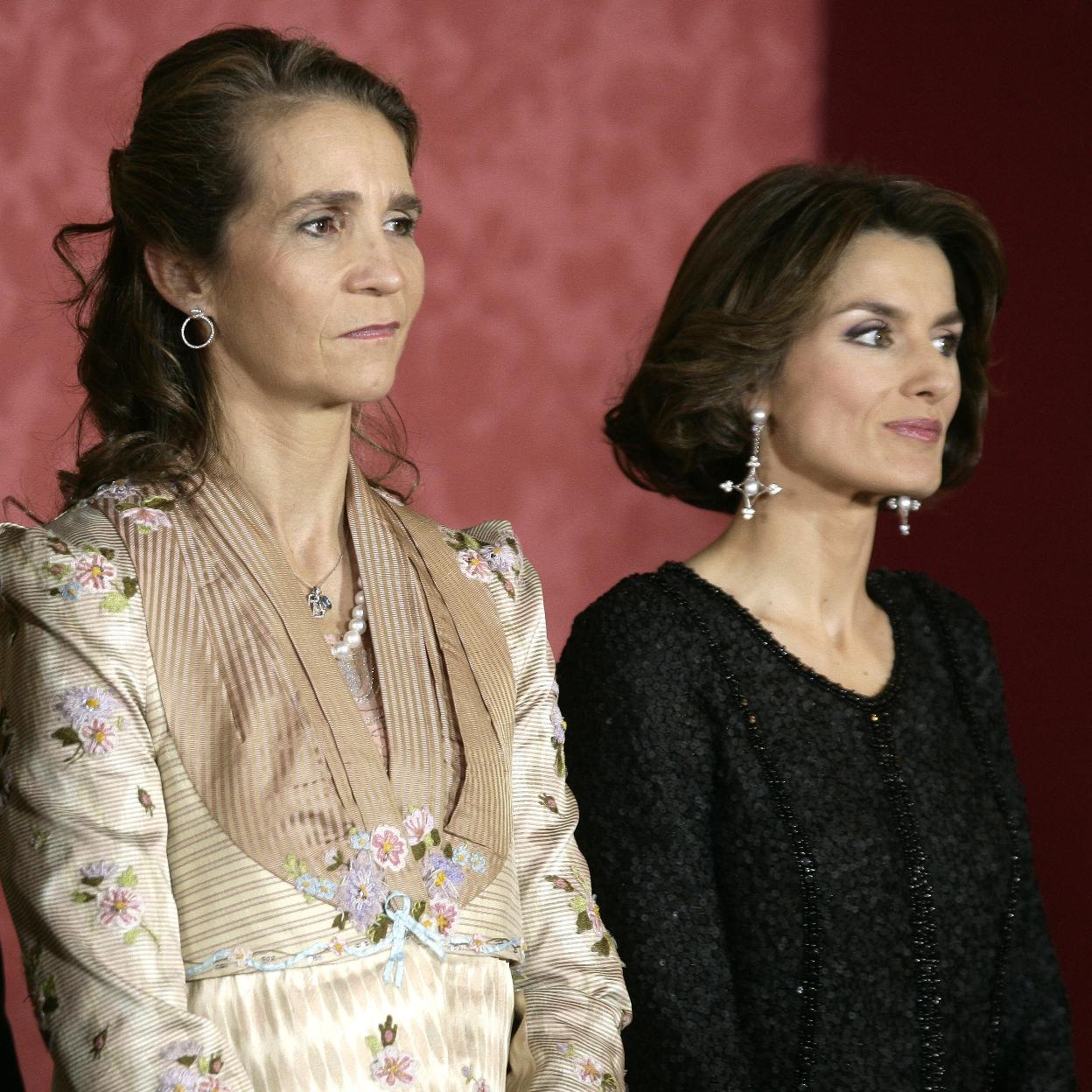 La infanta Elena y doña Letizia