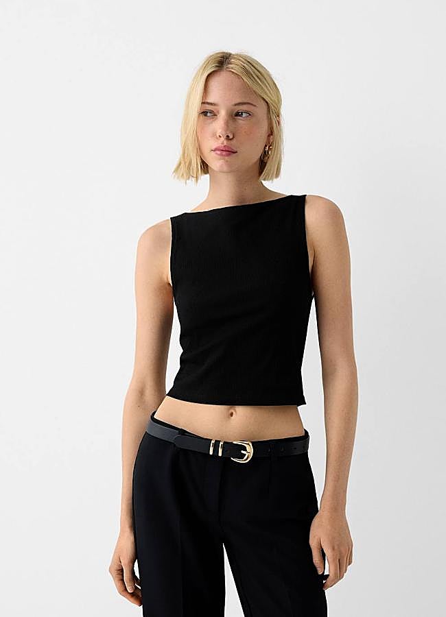 Imagen - Camiseta de tirantes con cuello barco