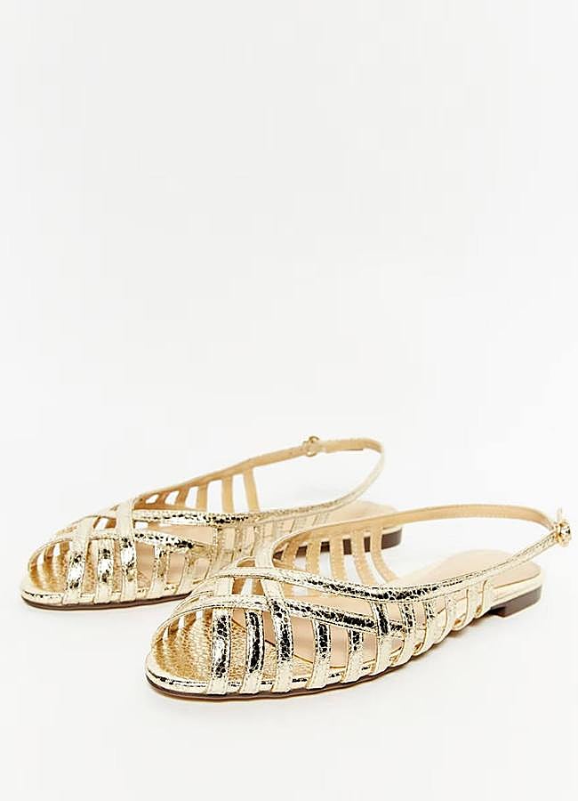 Imagen - Cangrejeras efecto metalizado dorado