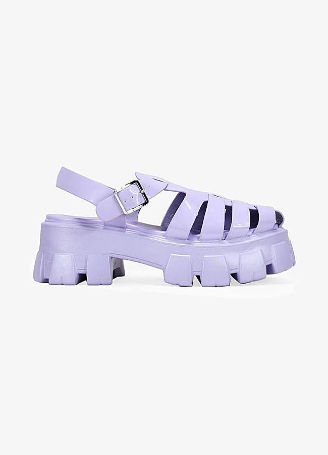 Imagen - Cangrejeras lila con suela gruesa
