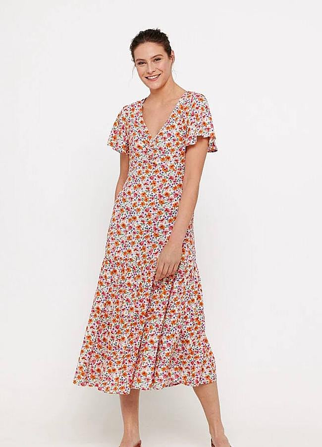 Imagen - Vestido midi con estampado de flores