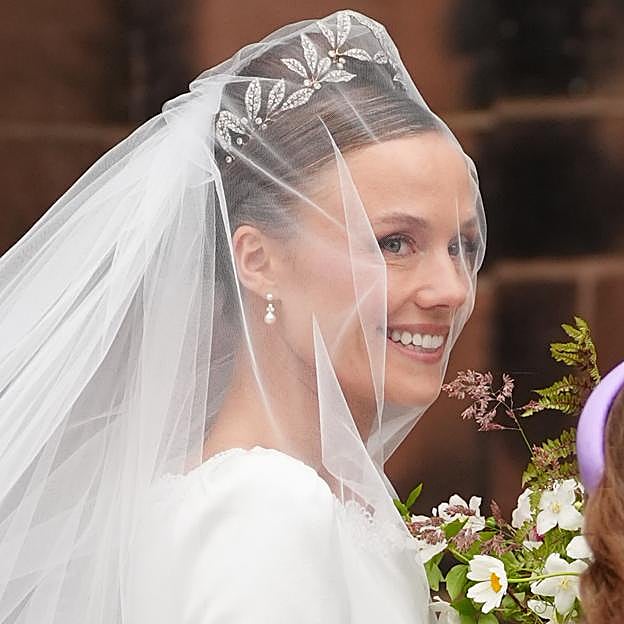 Olivia Henson durante su enlace con el duque de Westminster. 