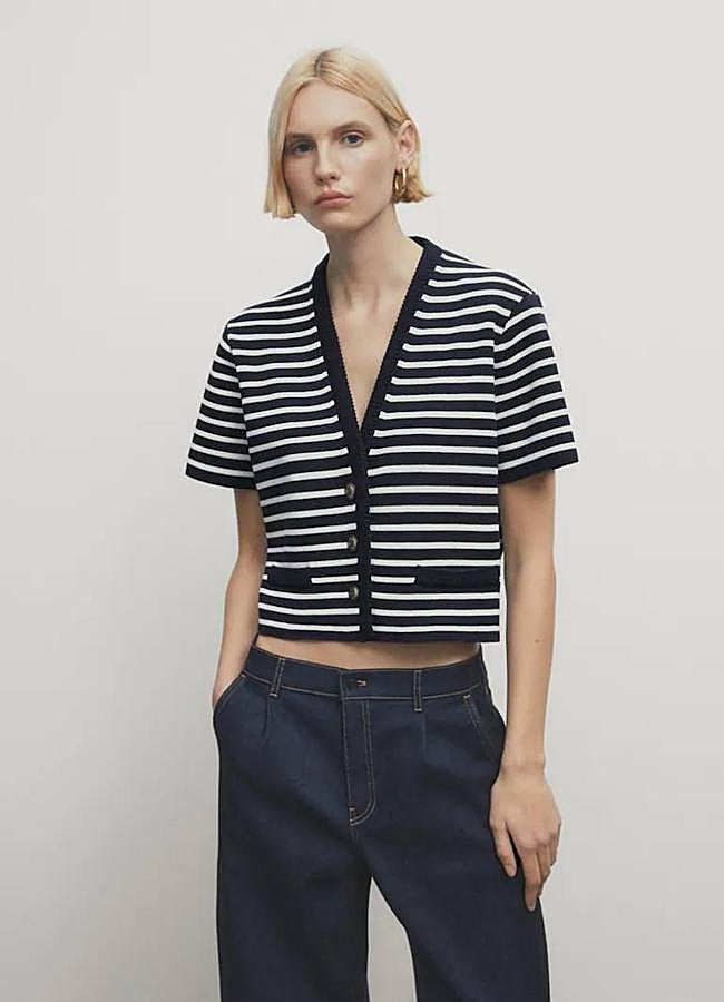 Imagen - Cárdigan de rayas marineras