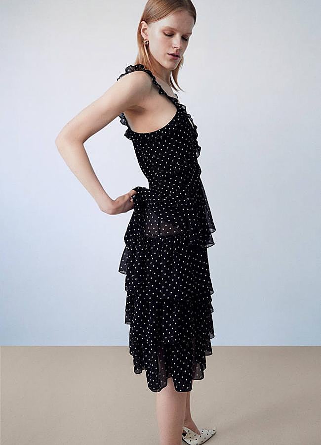 Imagen - Vestido de volantes con estampado de lunares