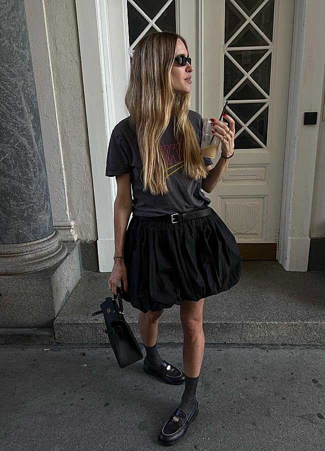 Imagen - Cómo llevar la falda globo (@pernilleteisbeak)