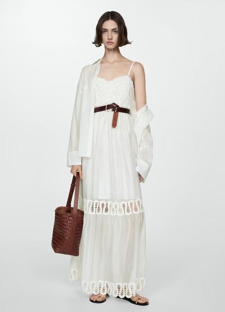 Imagen - Vestido blanco de Mango (79,99 euros)