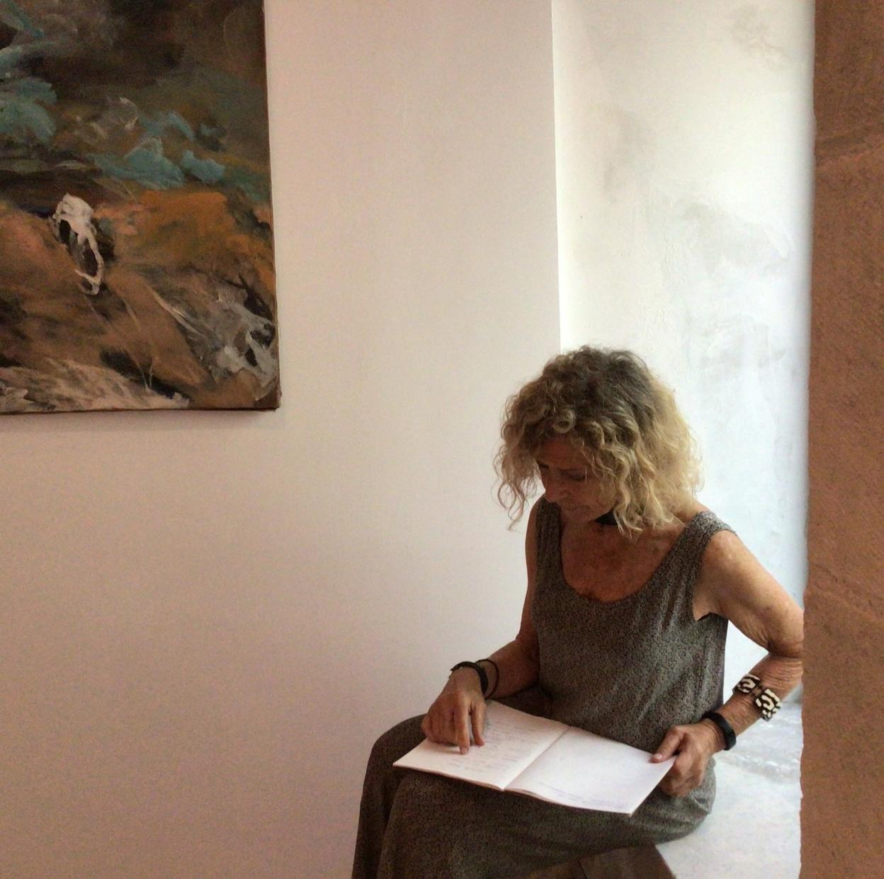 La pintora Carmen Álvarez-Coto en una foto de su cuenta de Instagram,