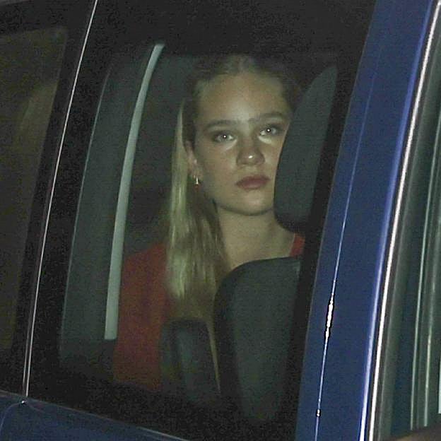 Irene Urdangarin a su llegada al cumpleaños de su prima, la princesa Leonor. 