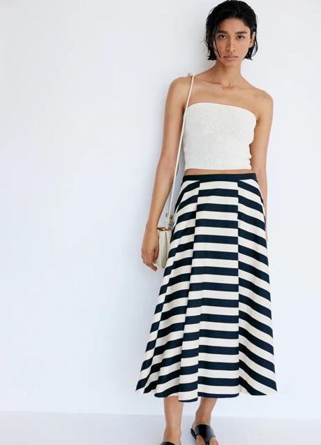Imagen - Falda con estampado de rayas de H&M (35,99 euros)