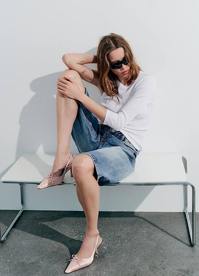 Imagen - Zapatos de tacón satinados con lazo