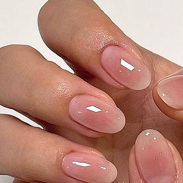 Blush nails estilo coreano