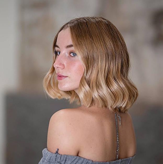 Bob con mechas en peluquería Pilar Masdemont