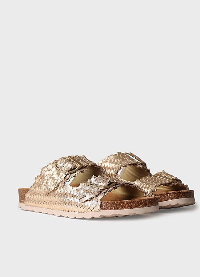 Imagen - Sandalias planas metalizadas de Toni Pons.
