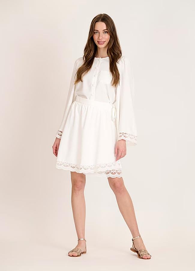 Imagen - Falda blanca corta de Naf Naf.