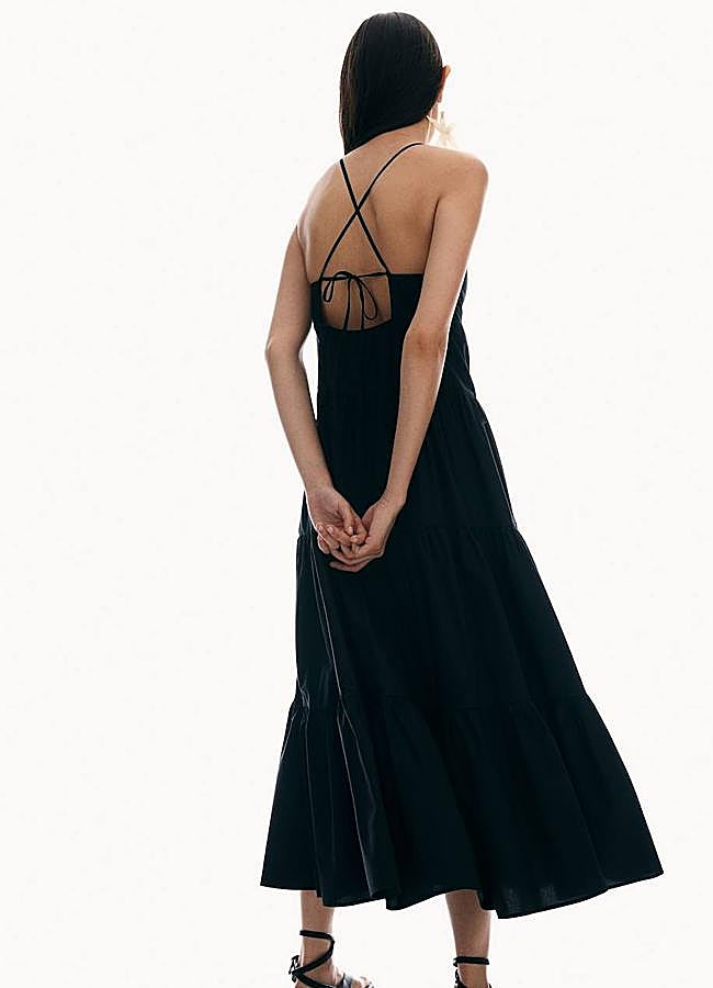 Imagen - Vestido negro con espalda descubierta