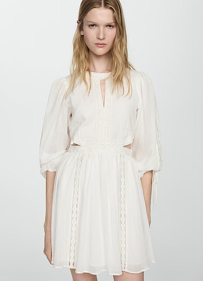 Imagen - Vestido blanco mini de Mango.