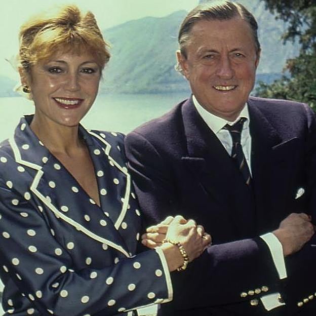 Carmen Cervera junto al barón Thyssen en una imagen de archivo. 